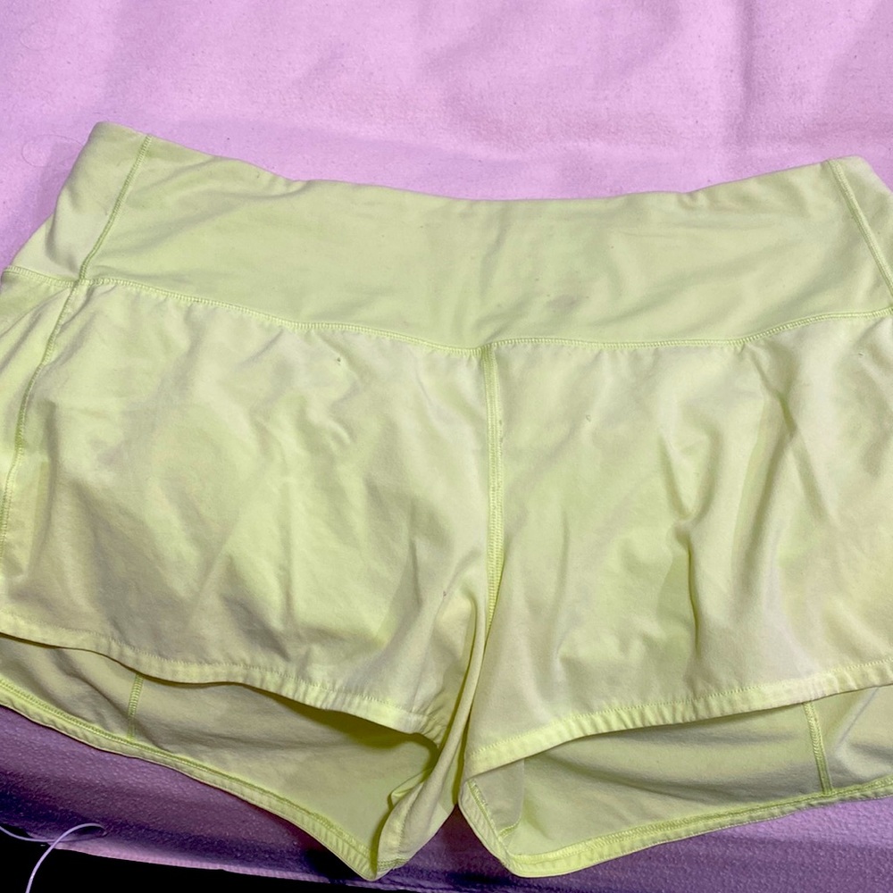 Lululemon HR speed up shorts.